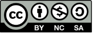 Logo of CC BY-NC-SA 4.0 license