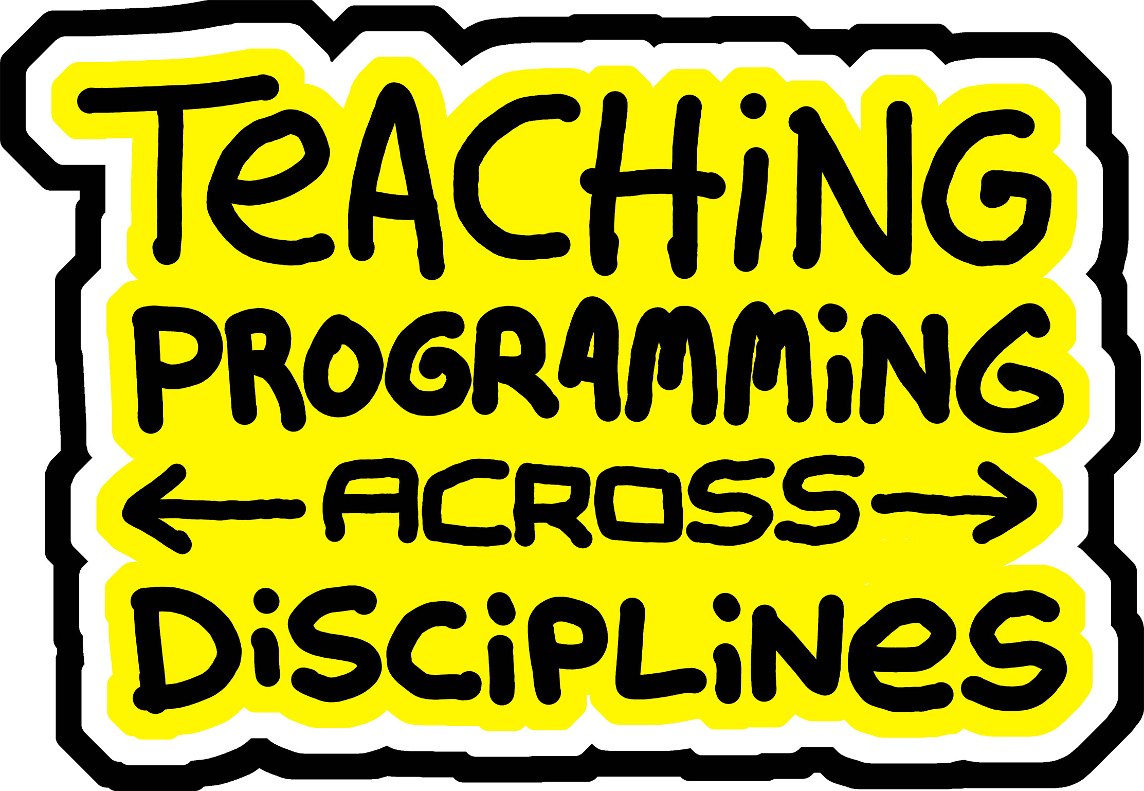 Graphic with words Teaching Programming Across Disciplines